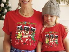 Xmas TShirt Bernese Mountain Dog Xmas Shirt Christmas T-Shirt Xmas T Shirt