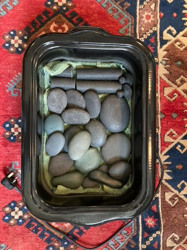 Large hot stone massage - hot,