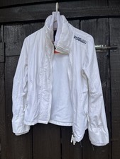 White Superdry Windcheater Size Large (unisex)