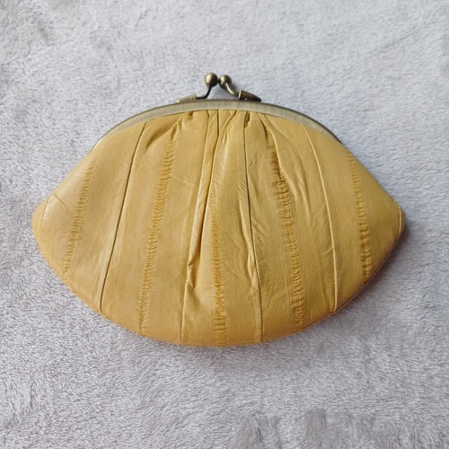 Yellow eel skin soft - eel, leather