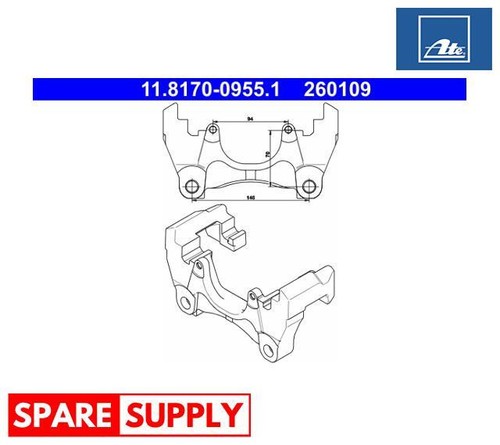 Carrier brake caliper for - brake,