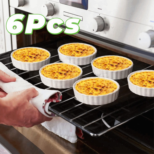 6pcs white porcelain - 6pcs,