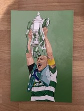 Celtic Fc Scott Brown A4 Print