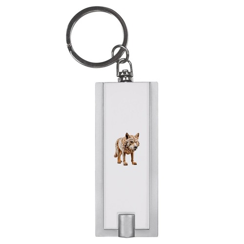 Carved wolf led - wolf', keyring