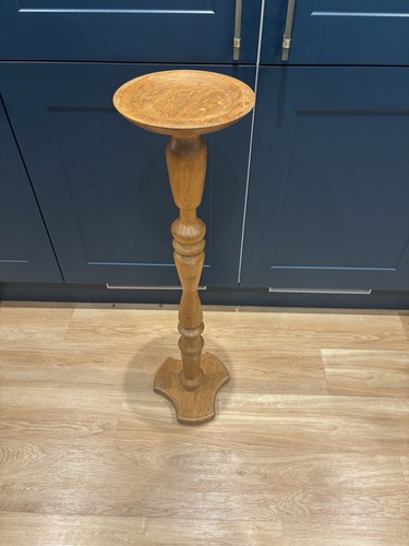 Vintage hand turned oak - turned,