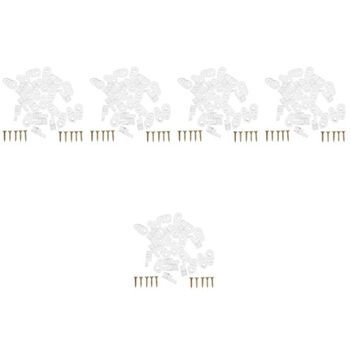 Reusable plastic mirror clips - plastic,