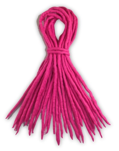 Pink dreadlocks handmade - pink,