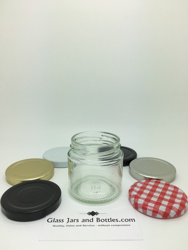 125ml round glass jam jars - 125ml,