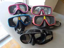 4 diving masks vintage scuba