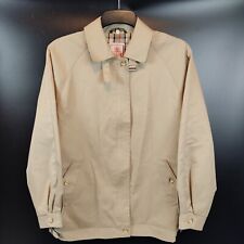 Baracuta Harrington Jacket Women's Size 14 Beige Red Check England Collectors