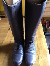 Moretta Riding Boots Brown 5/38 wide calf 