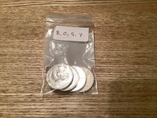 4 x UNCIRCULATED 2018  A-Z ALPHABET 10p COINS. LETTERS.      B O G Y