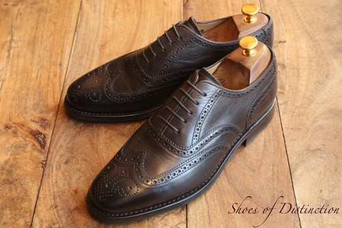 Loake brown leather oxford - brown,