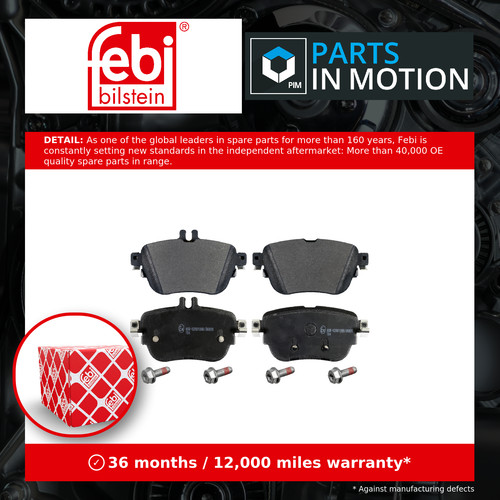 Brake pads set rear 16970 - brake,