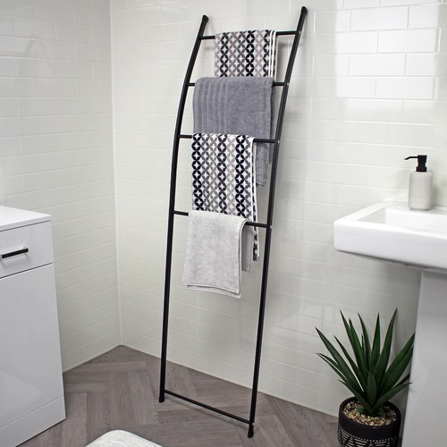 Black towel rail - towel, freestanding