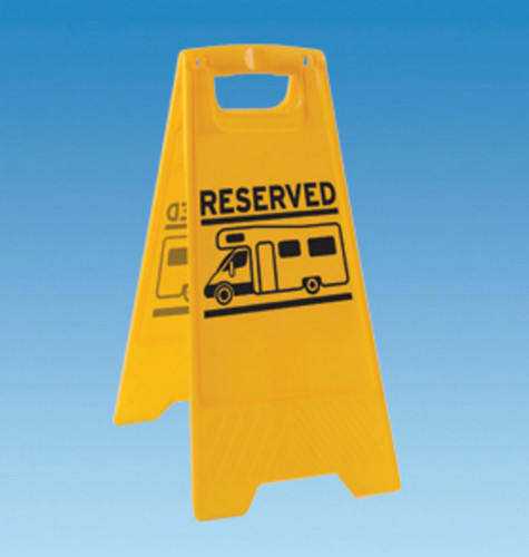 Motorhome reserved pitch sign - pitch,