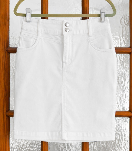Bonprix white denim - denim, skirt