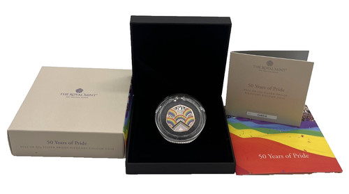 2022 silver proof piedfort 50p - proof,