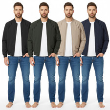 Mens Summer Bomber Jacket Long