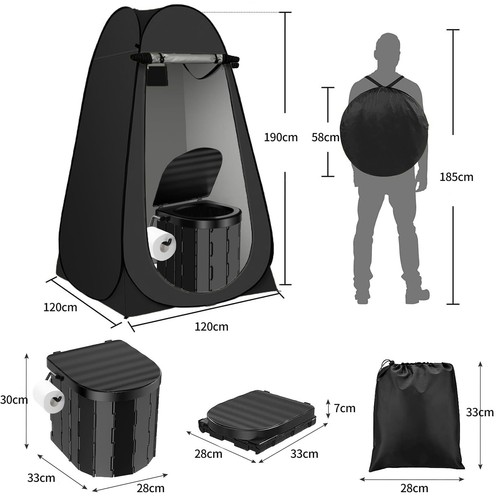 Portable outdoor toilet tent - outdoor,