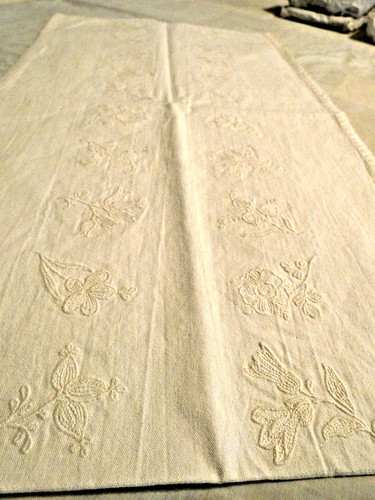 100 cotton embroidered white - cotton,