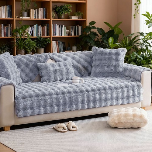 Plush sofa cover - plush,