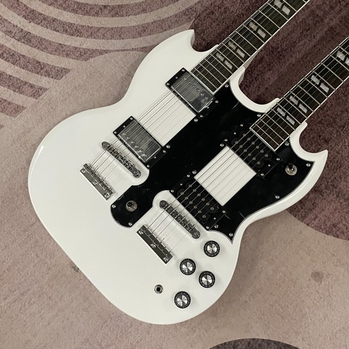 Factory white double neck - sg,
