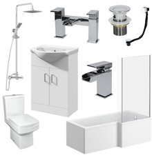 Complete bathroom suite - bathroom, l