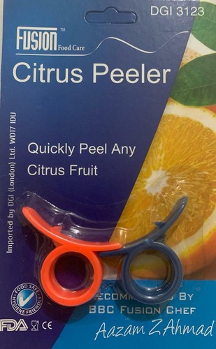 Citrus peeler ring finger - finger, held