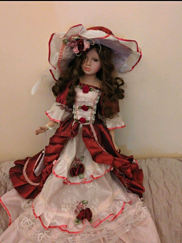 Victorian style porcelain girl - style,