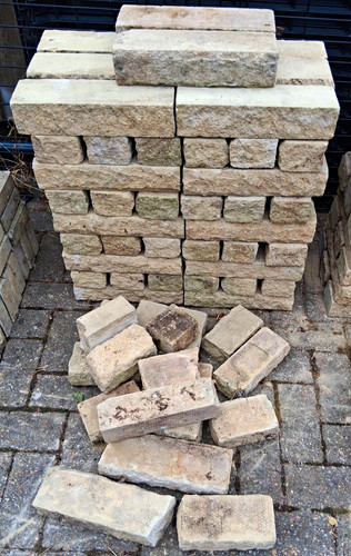 Concrete bricks beige buff - bricks, beige/buff