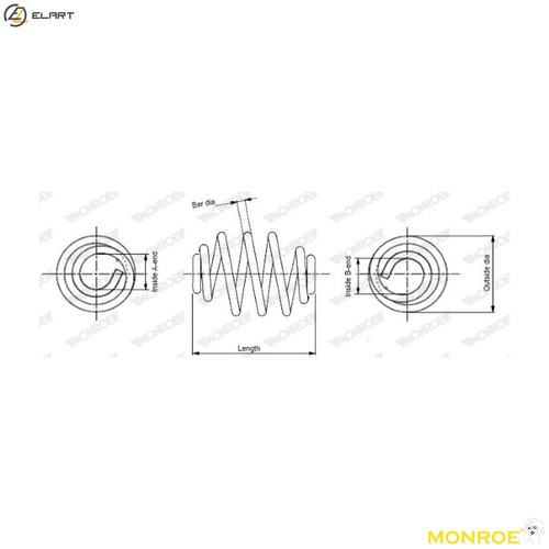 Suspension spring sn2284 - suspension,