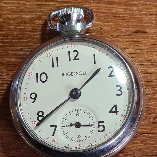 Vintage metal ingersoll pocket - ingersoll,