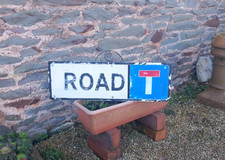 Vintage Street - Road Sign ‘.Cast Original Aluminium Sign Original, Dead End