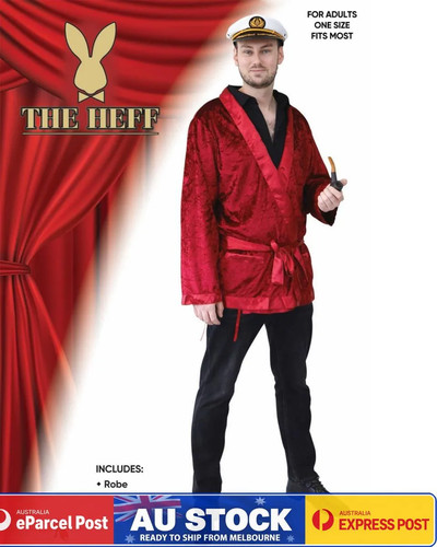 Ca3199 red smoking jacket robe - smoking,