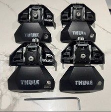 Thule Evo Fixpoint Roof Rack Foot Pack 7107/710700 Set of 4 with key 