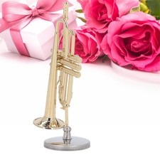 3.54in Miniature Trumpet Brass