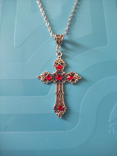 Brand new red diamante cross - brand,
