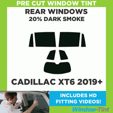 For Cadillac XT6 2019+ Pre Cut Window Tint Kit 20% Dark Rear Car Tinting Film