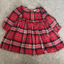 Next Baby Red Tartan Long