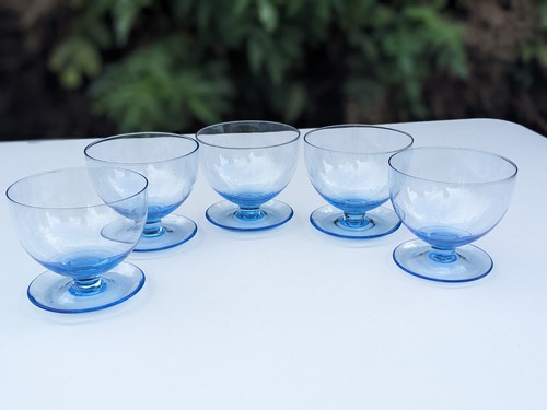 Vintage set five - five, blue