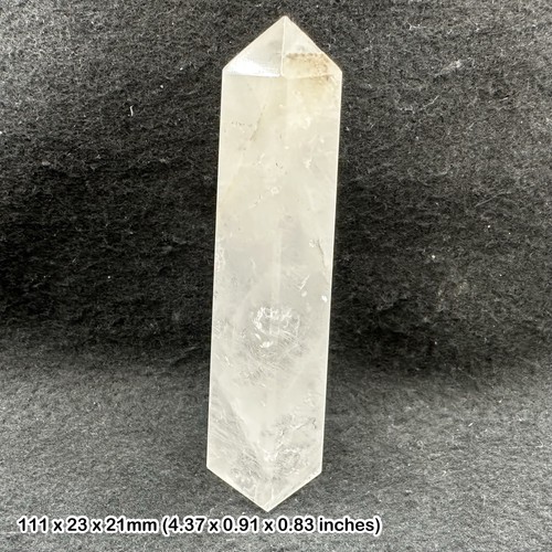 Clear quartz tower - quartz, natural