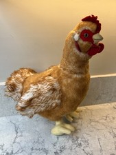 LIVING NATURE Large Brown Hen / Chicken Soft Plush Toy - very life like soft toy