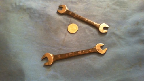 Vintage open ended spanners - vintage,