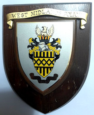 West Midlands Police Mess Plaque or Shield Beautifully Hand Restored