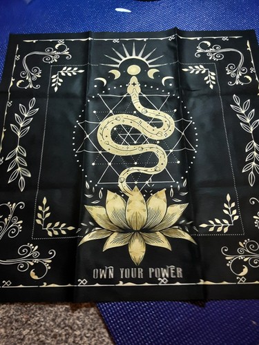 Tarot card table cloth black - table,