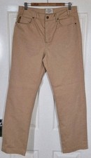 Georgio Armani Men's Biege 100% Cotton Regular Fit Button Up Jeans W34 L34