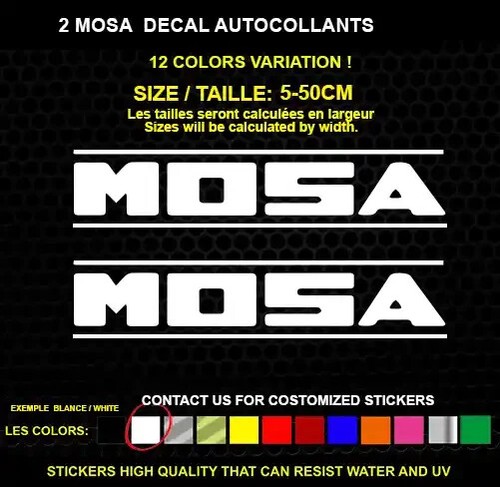 Mosa sticker genuine decal - 2,