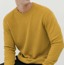 TOPMAN Mustard Yellow Men's Sweater Jumper Size XS S M L XL 2XL New