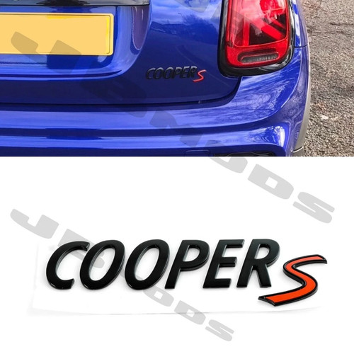 Mini gloss black rear badge - mini,